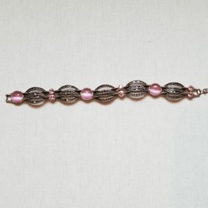 Bracelet with black baguettes